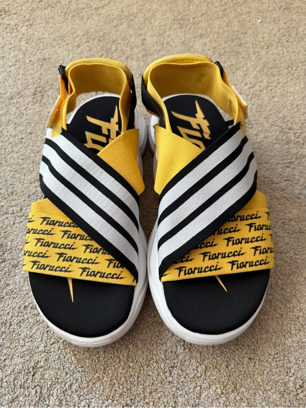 Adidas x Fiorucci Women Magmur Striped Sandals